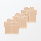 ノートの表紙でできたメッセージカード　ギフト柄