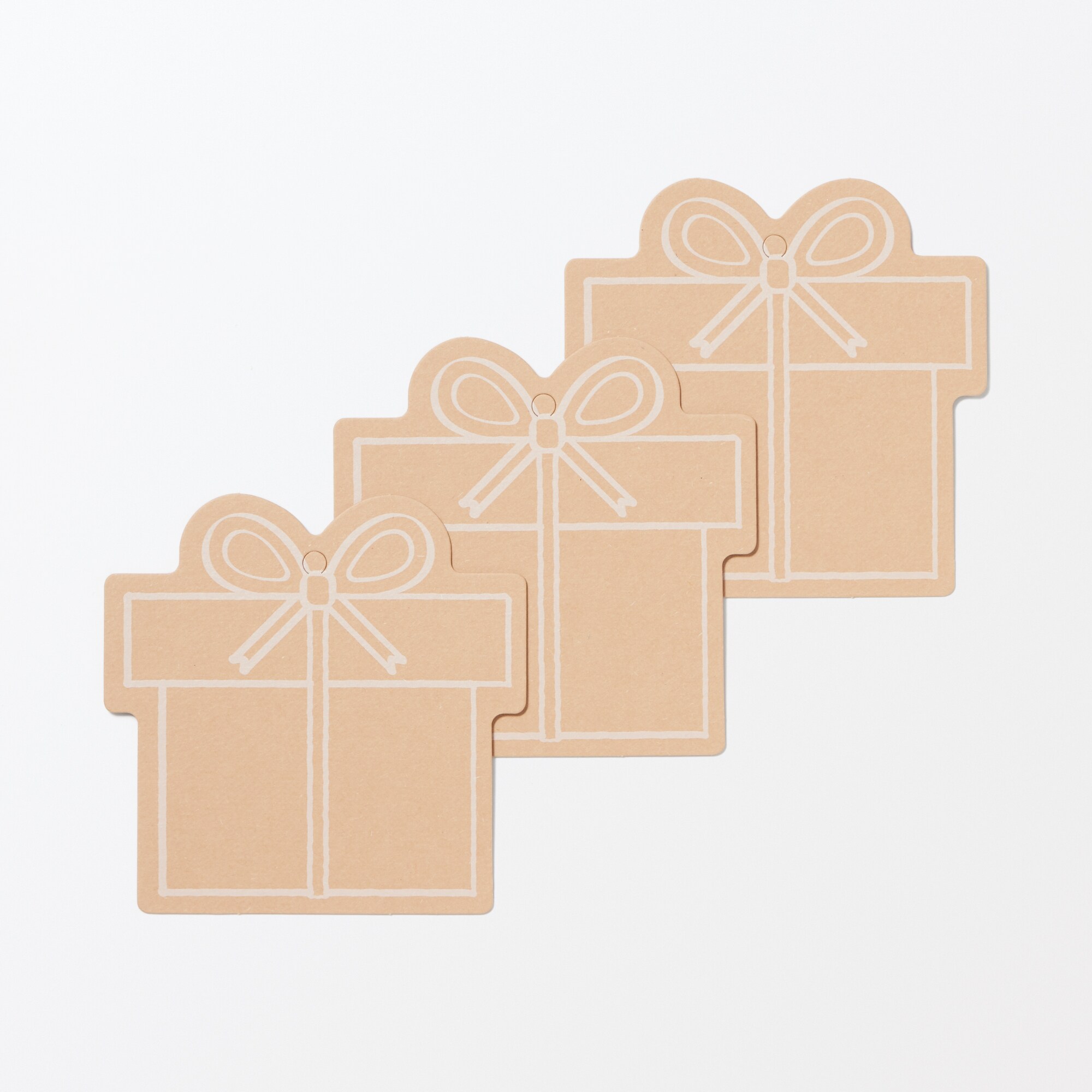 ノートの表紙でできたメッセージカード　ギフト柄