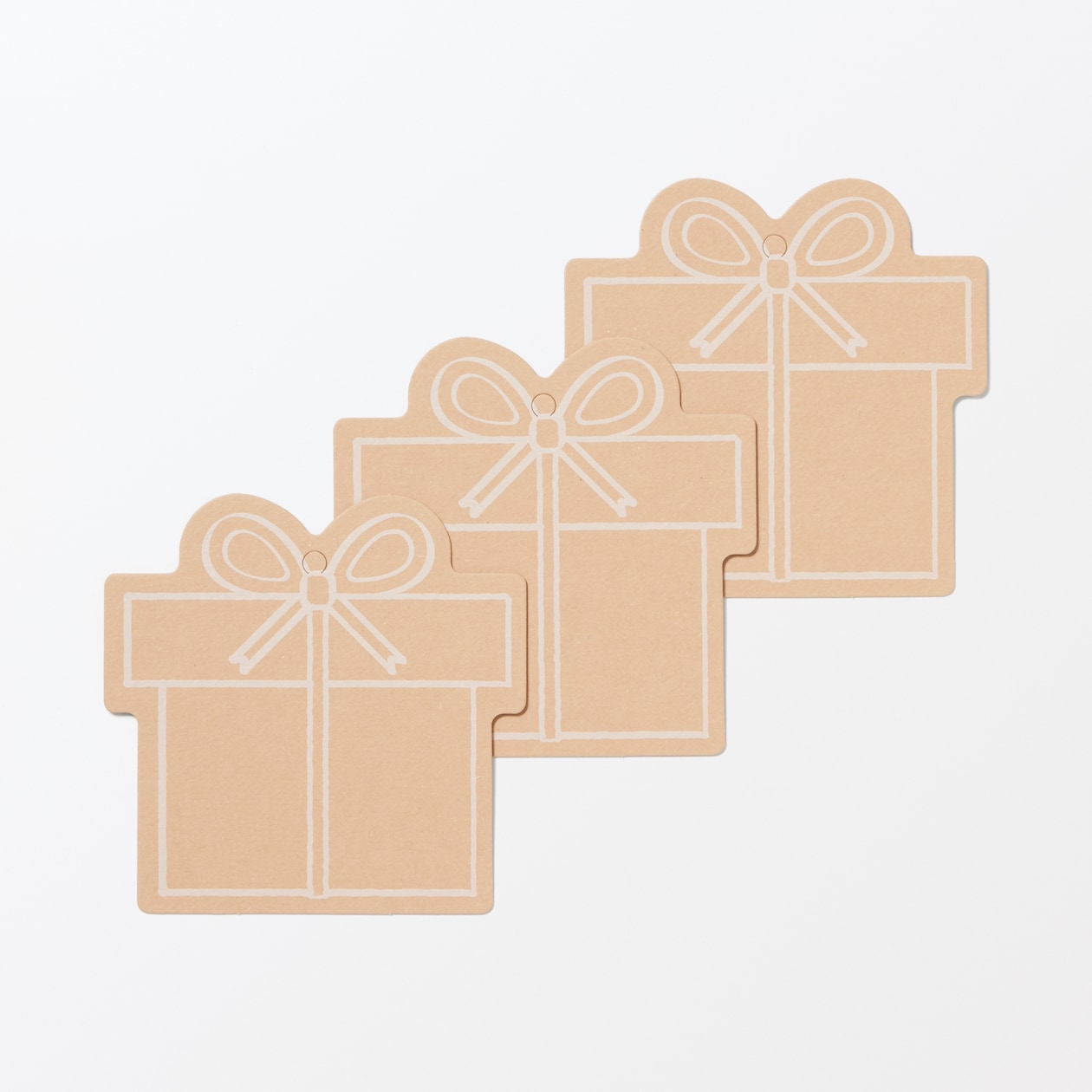 ノートの表紙でできたメッセージカード　ギフト柄