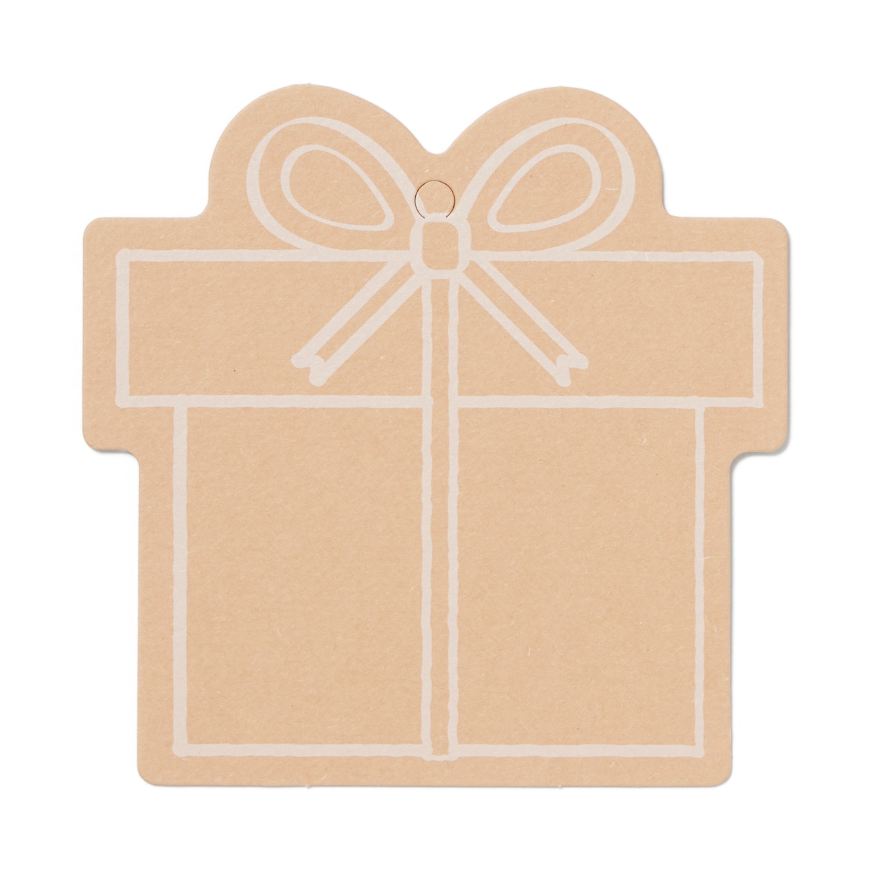 ノートの表紙でできたメッセージカード　ギフト柄