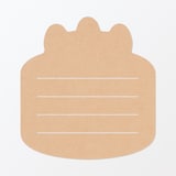 ノートの表紙でできたメッセージカード　ケーキ柄