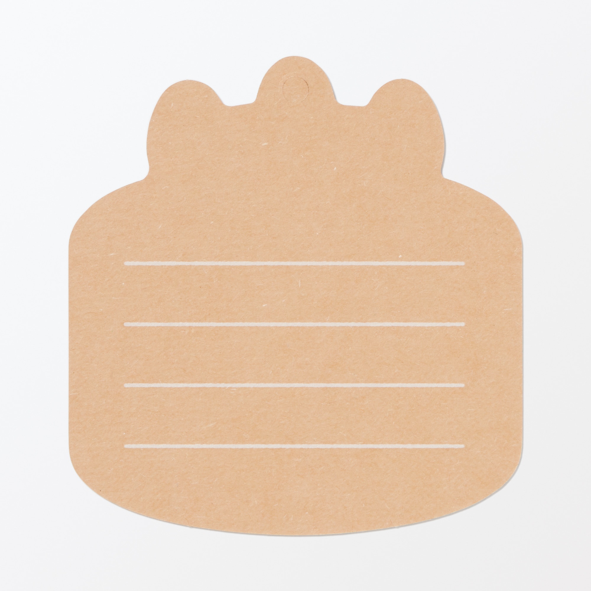 ノートの表紙でできたメッセージカード　ケーキ柄