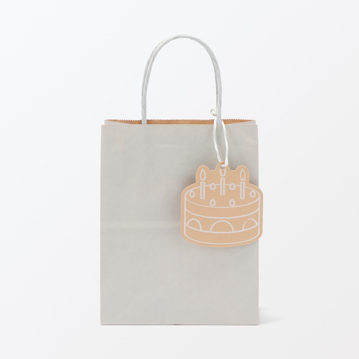 ノートの表紙でできたメッセージカード　ケーキ柄