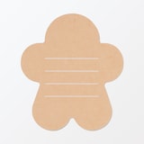 ノートの表紙でできたメッセージカード　クッキー柄