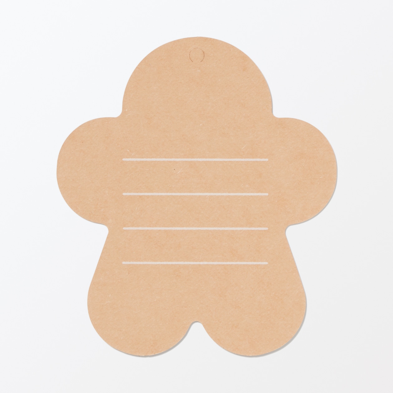 ノートの表紙でできたメッセージカード　クッキー柄