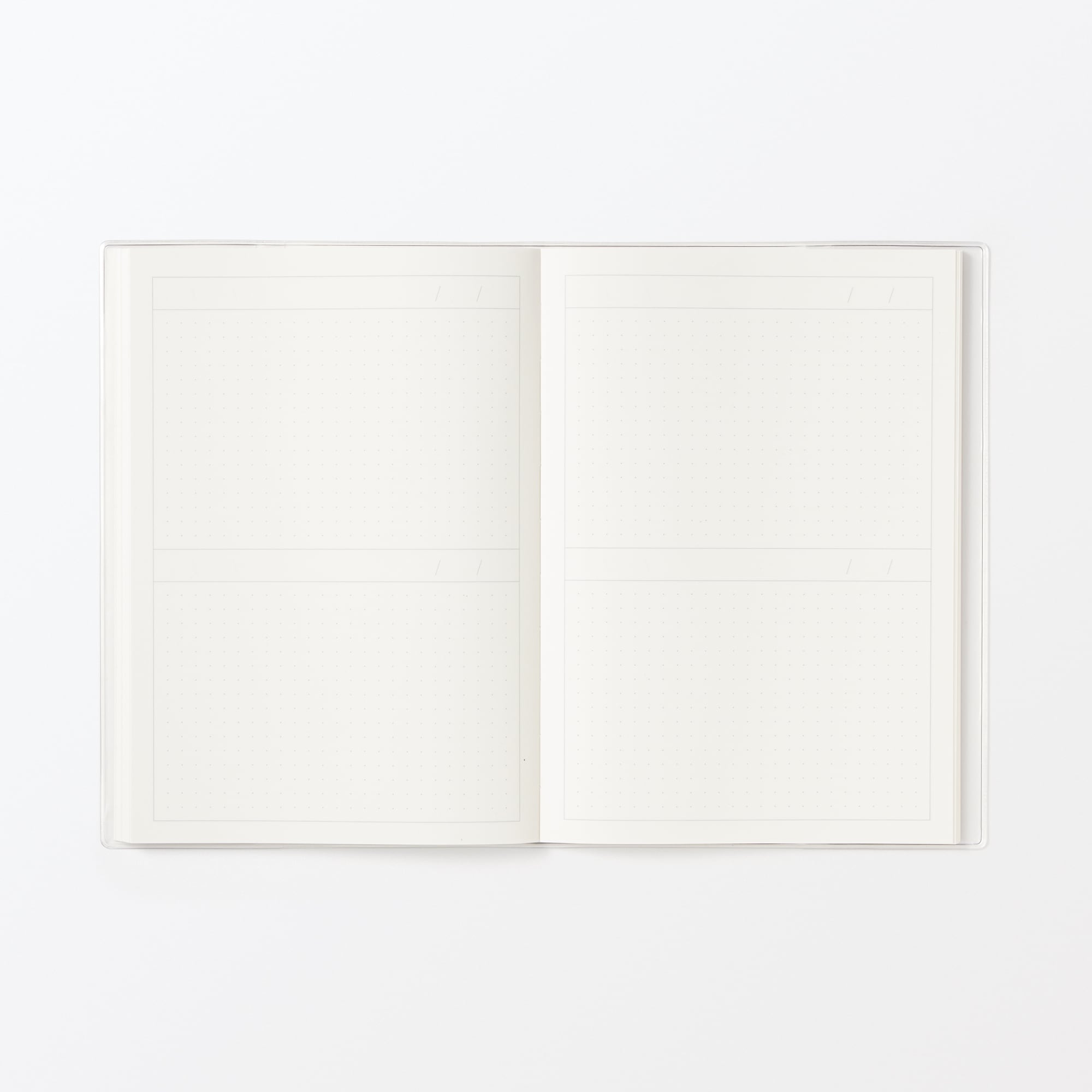 日付がないスケジュールノート　マンスリー／デイリー