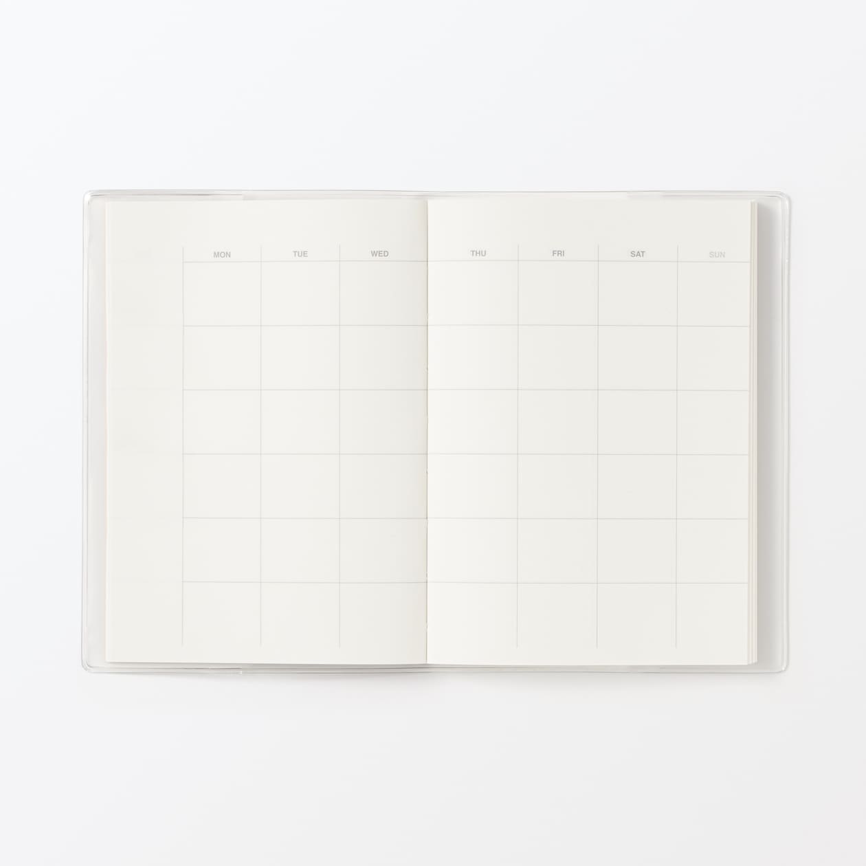 日付がないスケジュールノート　マンスリー／デイリー