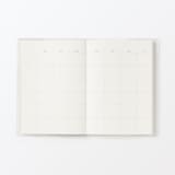 日付がないスケジュールノート　マンスリー／デイリー