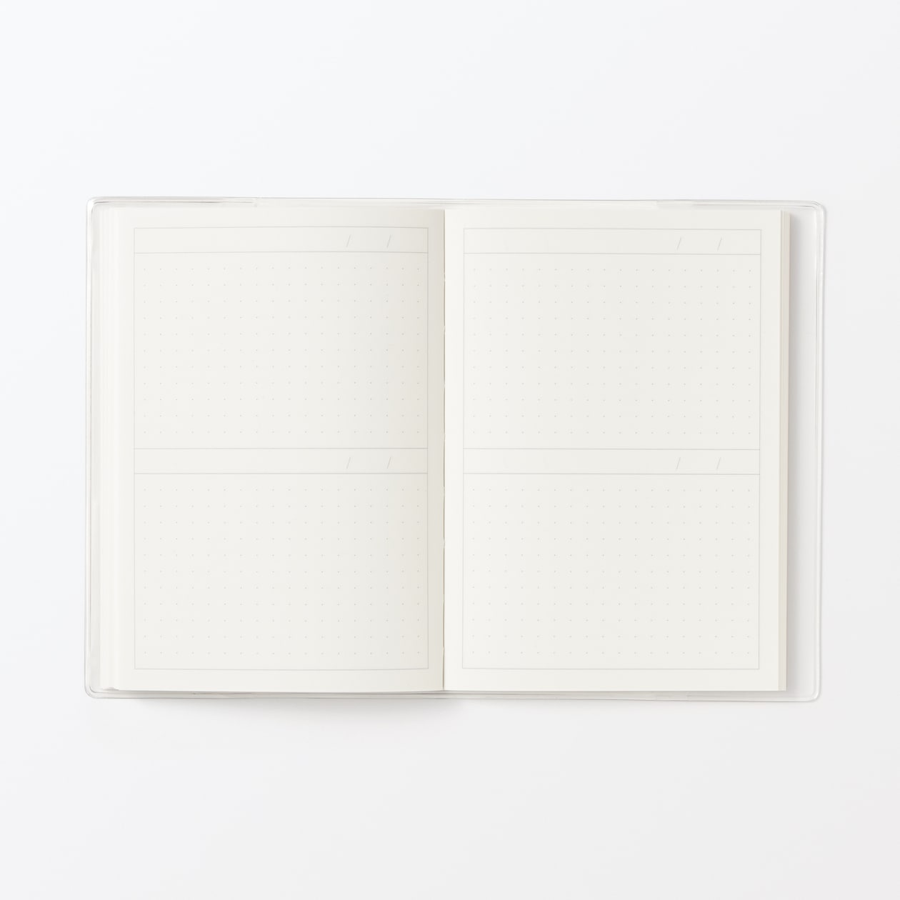 日付がないスケジュールノート　マンスリー／デイリー