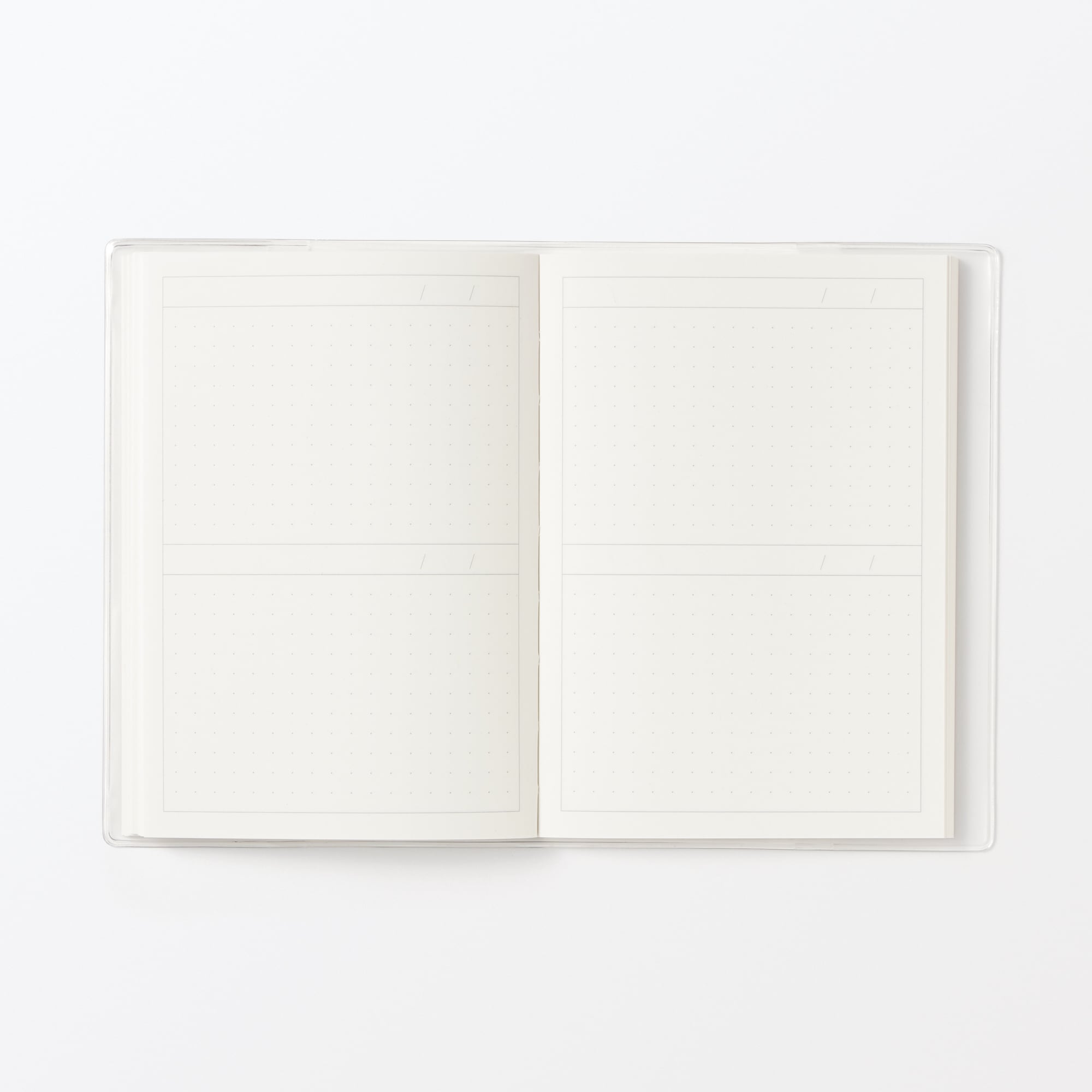 日付がないスケジュールノート　マンスリー／デイリー