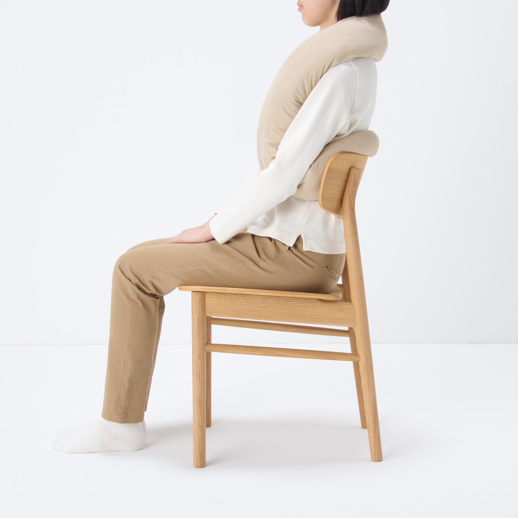 自由に巻けるループクッション