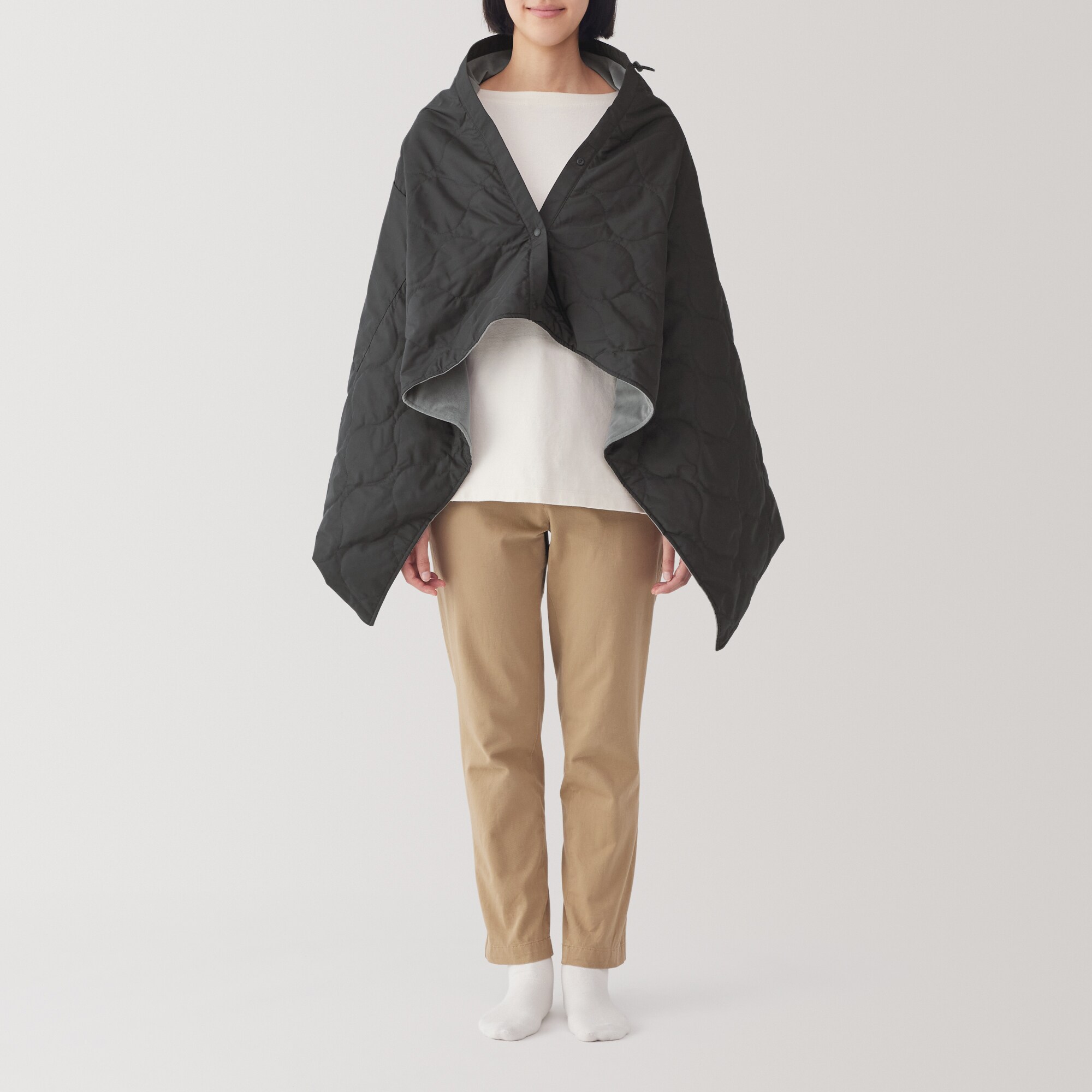 収納ポケット付き3WAYブランケット | 無印良品