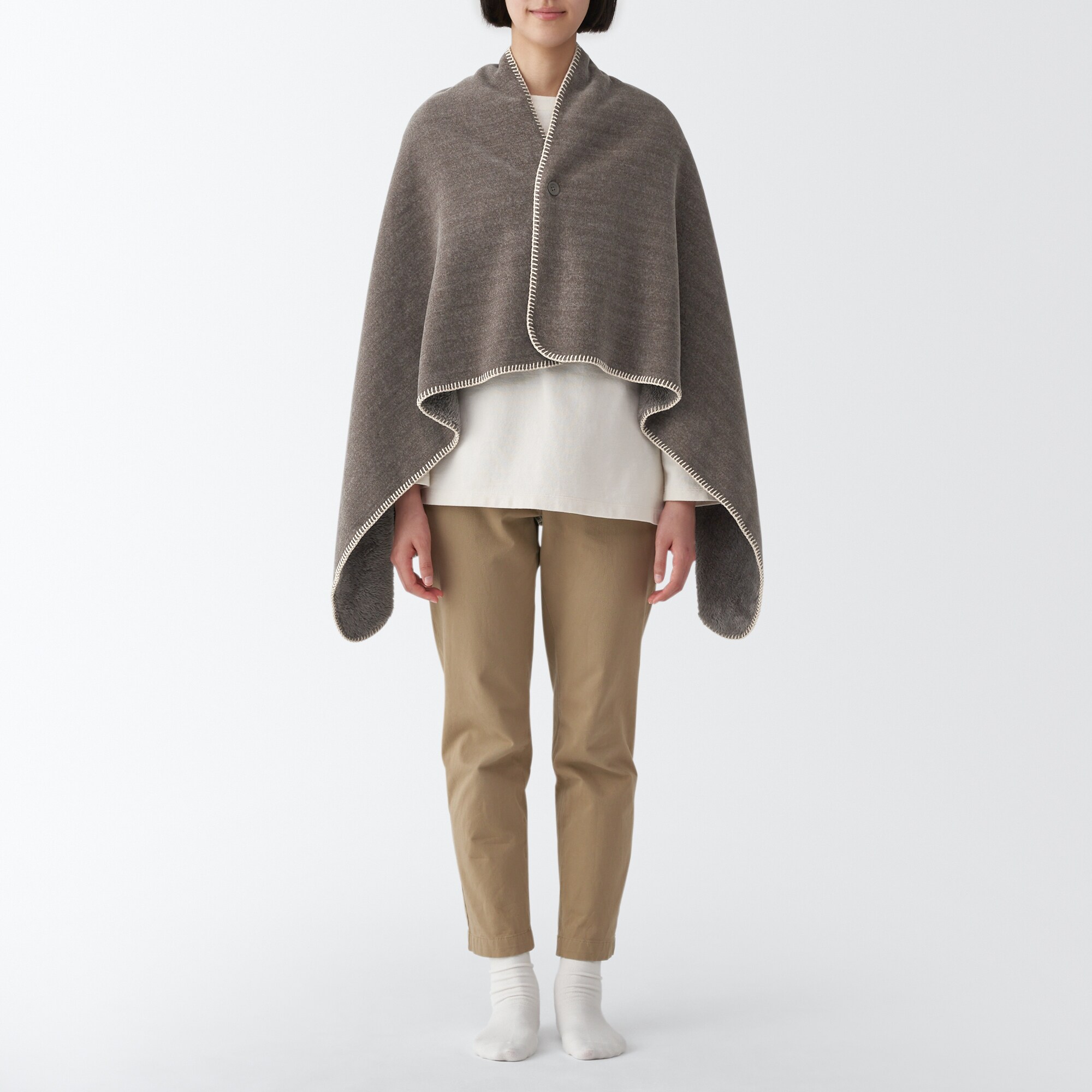 両面使いシェニールブランケット | 無印良品