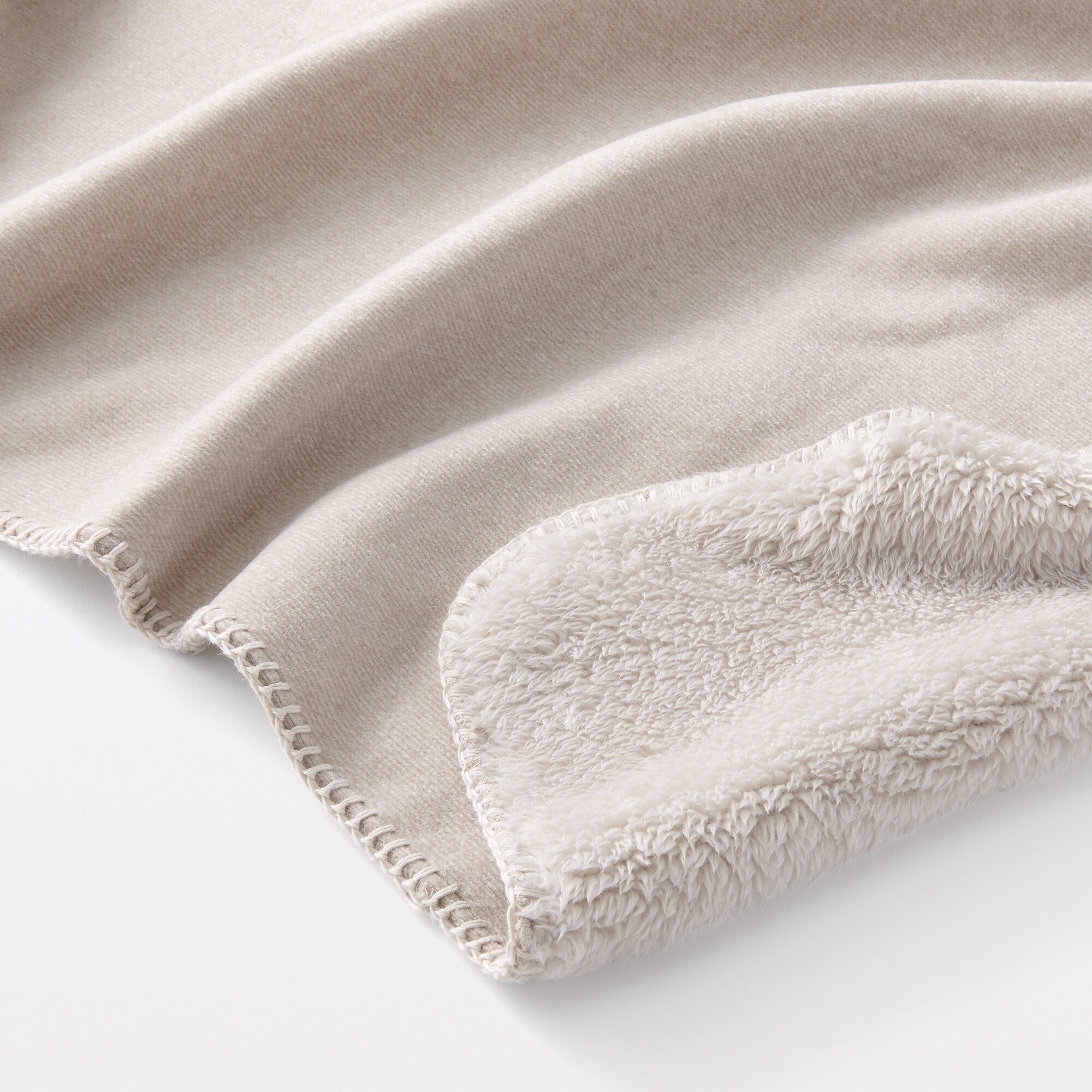 両面使いシェニールブランケット