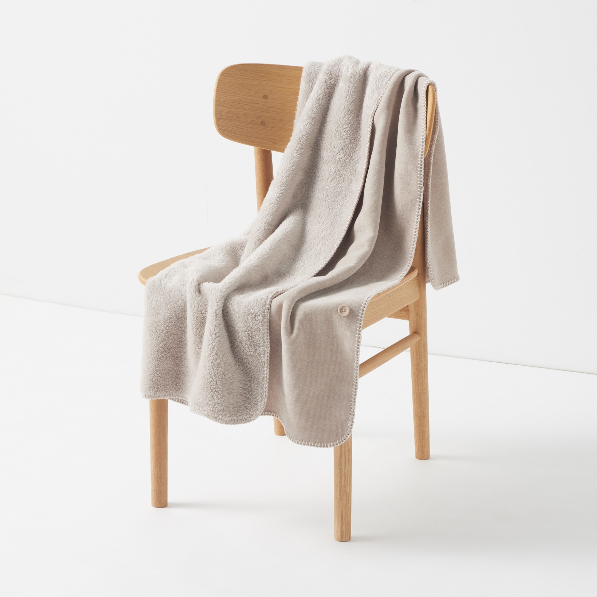 両面使いシェニールブランケット