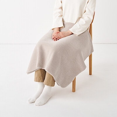 両面使いシェニールブランケット　８０×１３０ｃｍ