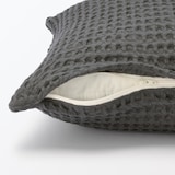 インド綿洗いざらしワッフル織クッションカバー