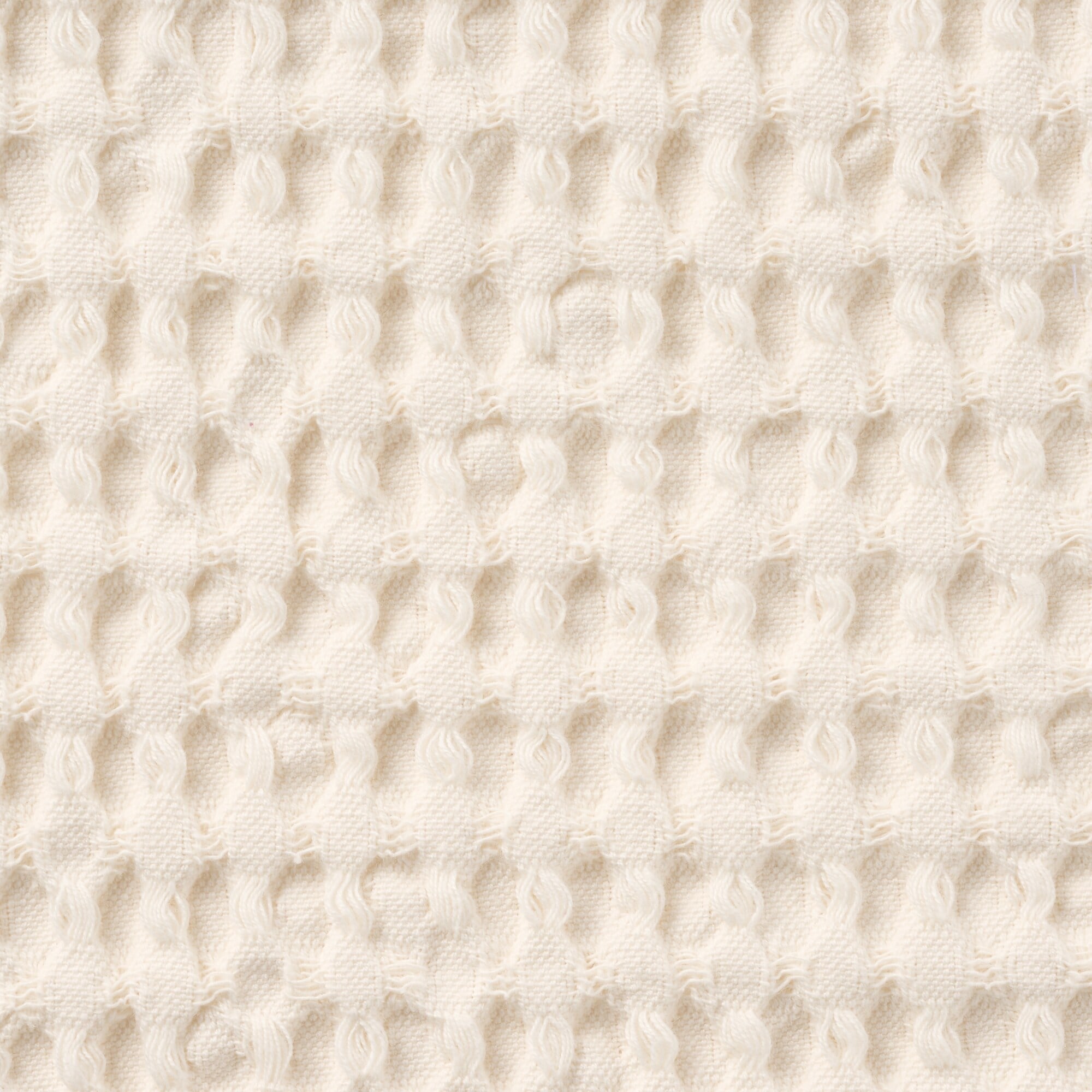 インド綿洗いざらしワッフル織クッションカバー