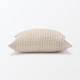 インド綿洗いざらしワッフル織クッションカバー