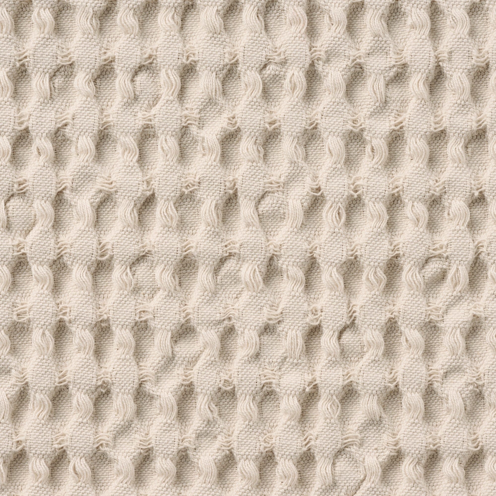 インド綿洗いざらしワッフル織クッションカバー