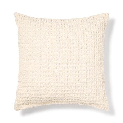 インド綿洗いざらしワッフル織クッションカバー　５５×５９ｃｍ用