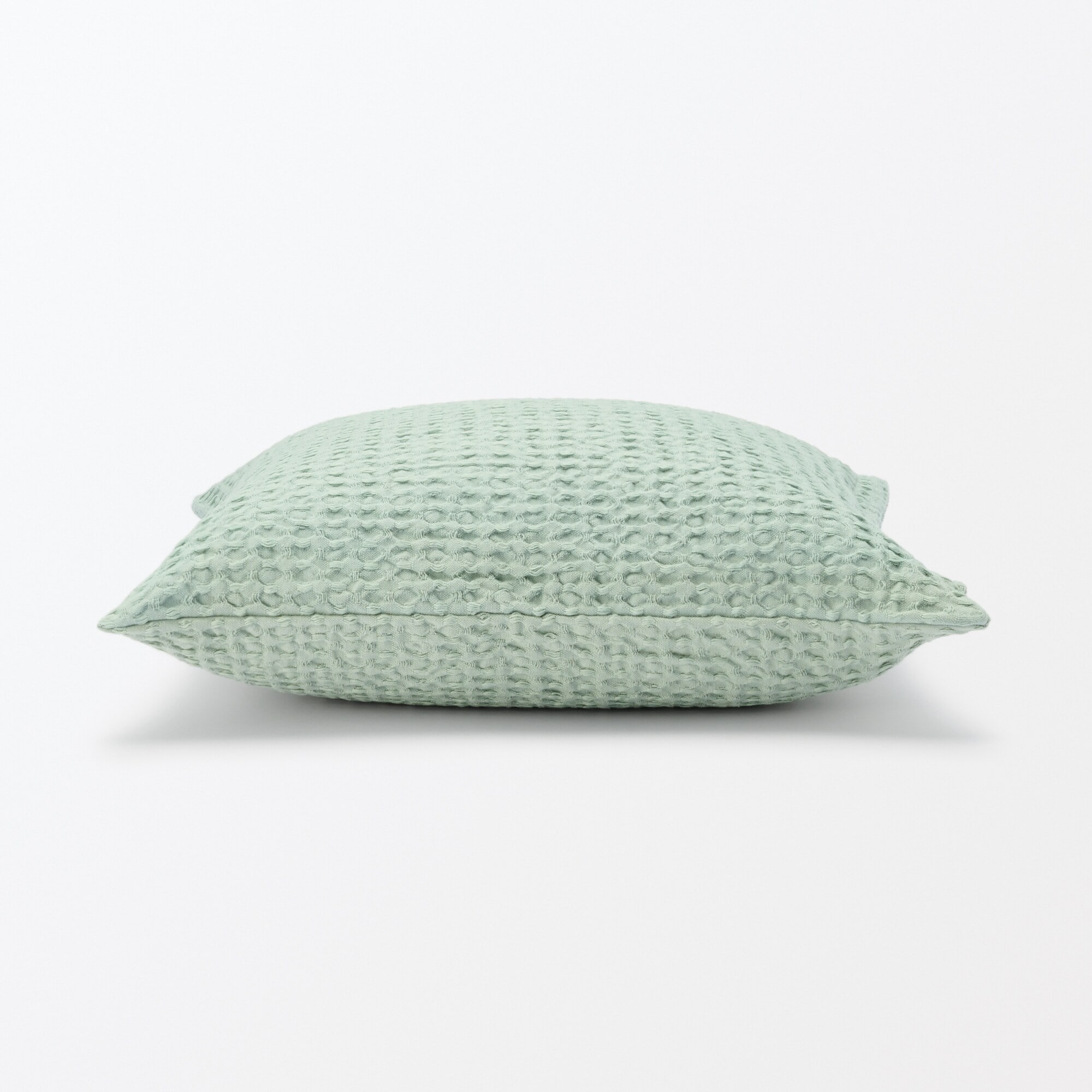 インド綿洗いざらしワッフル織クッションカバー