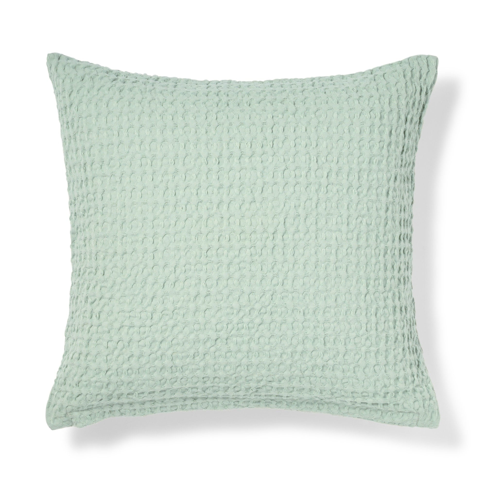 インド綿洗いざらしワッフル織クッションカバー