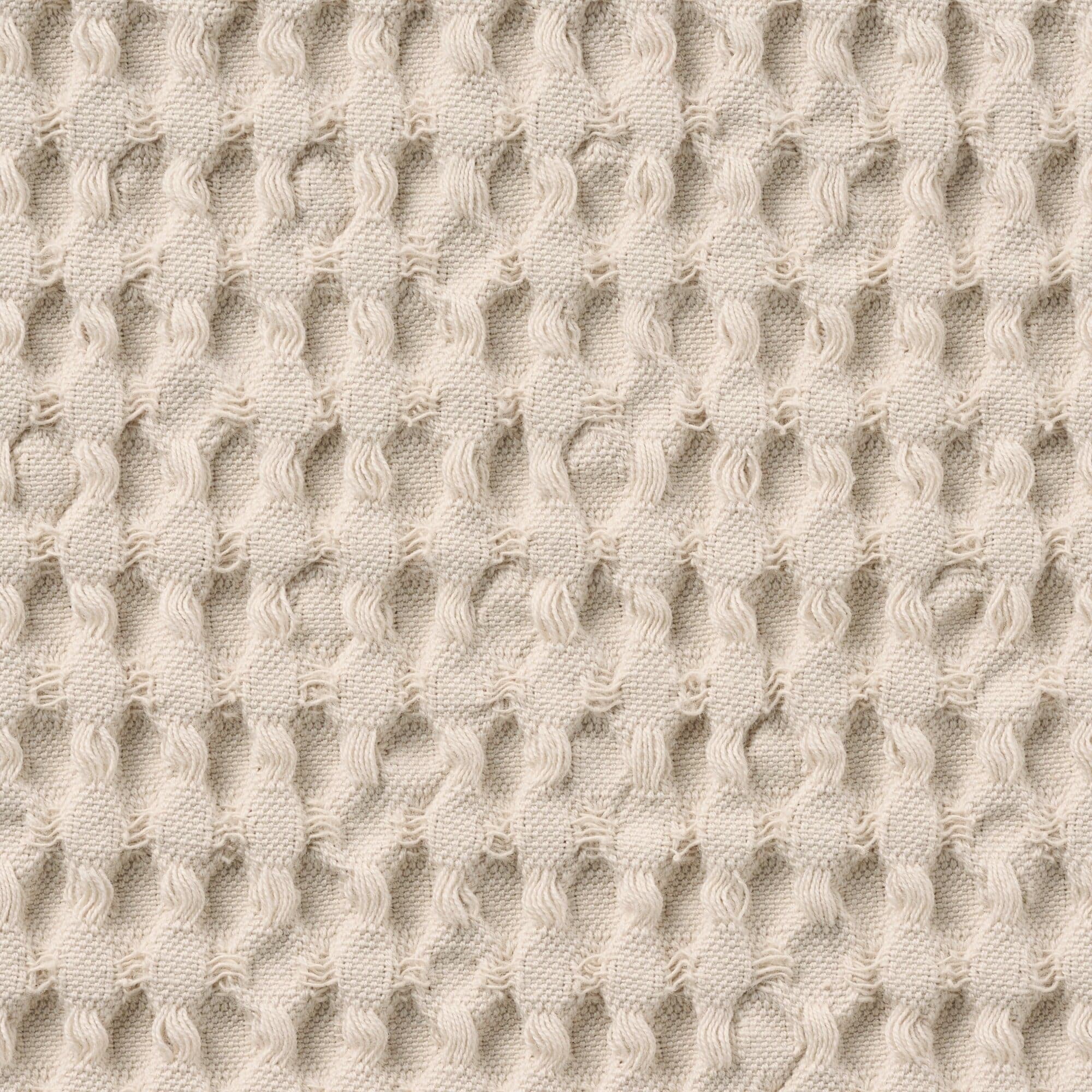 インド綿洗いざらしワッフル織クッションカバー