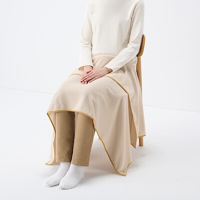 綿シンカーパイルひざ掛け　８０×１３０ｃｍ