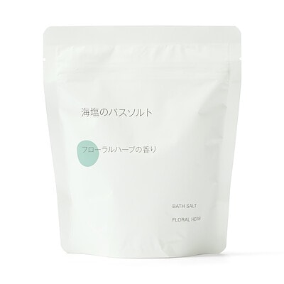 【９月下旬発売予定】海塩のバスソルト　フローラルハーブの香り　３６０ｇ／スプーン付
