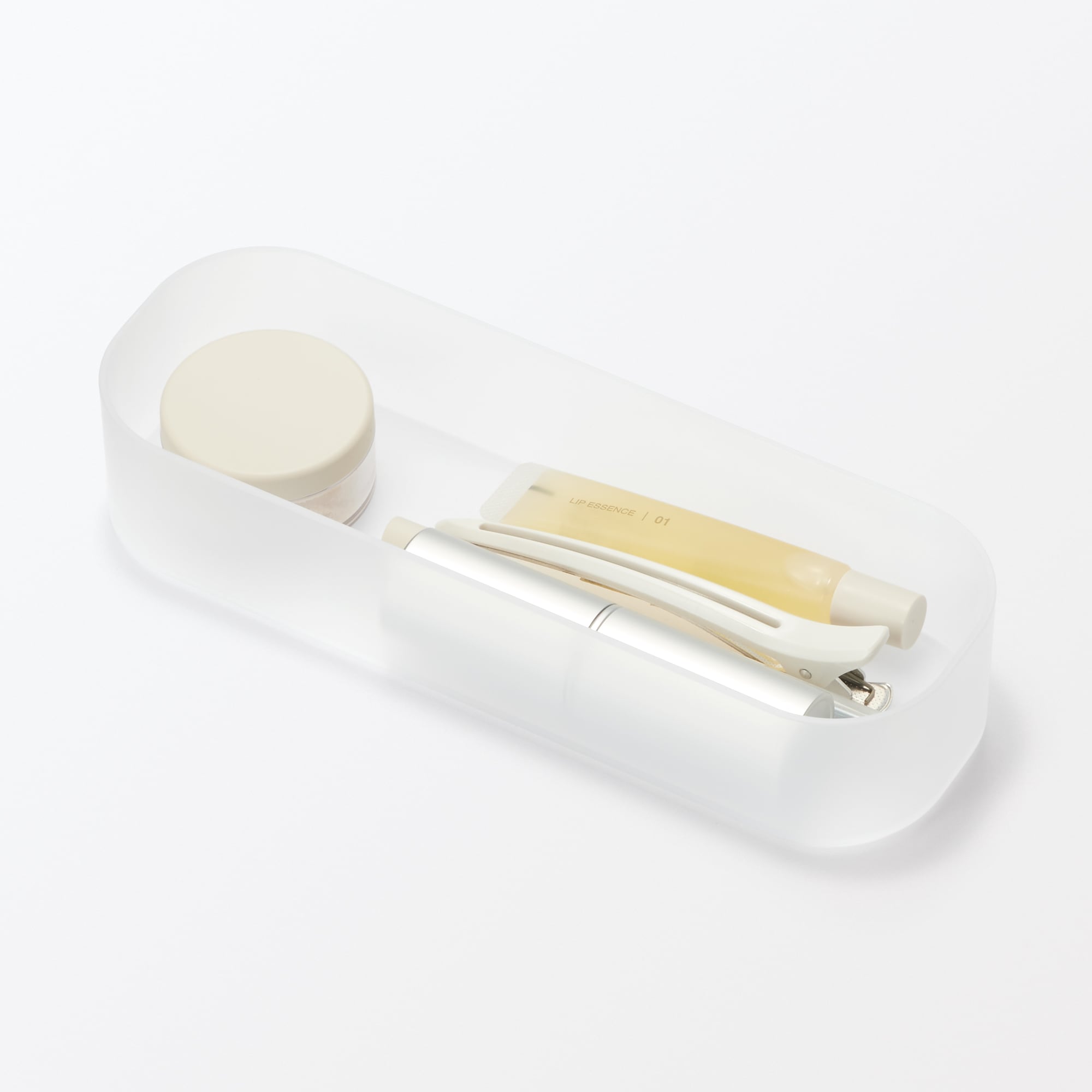 再生ポリプロピレン入りメイクボックス１／４縦