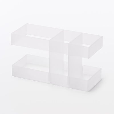 【２月下旬発売予定】再生ポリプロピレン入りメイクボックス用ペンブラシスタンド　約１４５×８０×５５ｍｍ