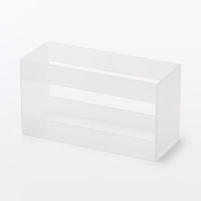 【２月下旬発売予定】再生ポリプロピレン入りメイクボックス用ボトルスタンド　約１４５×８０×５５ｍｍ