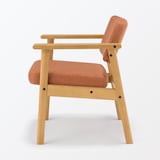 木製アームチェア　オレンジ