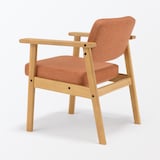 木製アームチェア　オレンジ