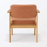木製アームチェア　オレンジ