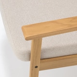 木製アームチェア　オレンジ