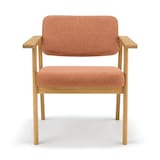 木製アームチェア　オレンジ