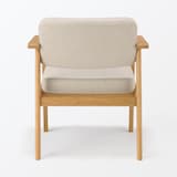 木製アームチェア　ベージュ