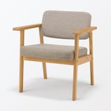 木製アームチェア　ライトブラウン