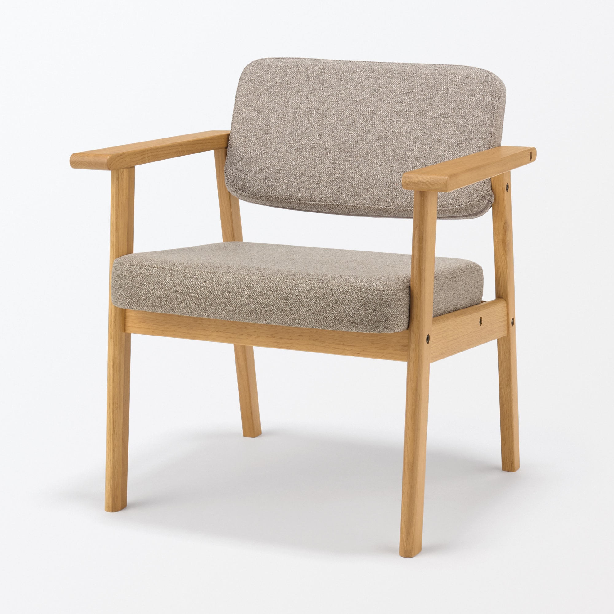 木製アームチェア　ライトブラウン