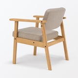 木製アームチェア　ライトブラウン