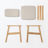 木製アームチェア　ライトブラウン