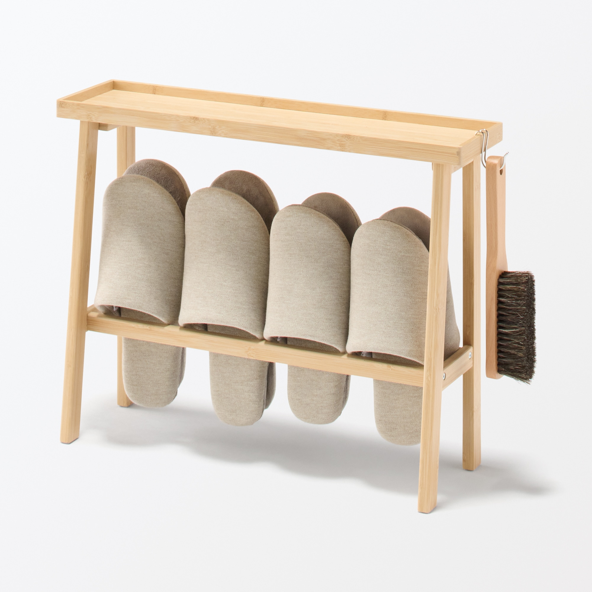 竹材　スリムトレーテーブル