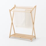 竹材　折りたためるタオルハンガー