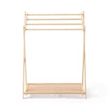 竹材　折りたためるタオルハンガー