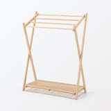 竹材　折りたためるタオルハンガー