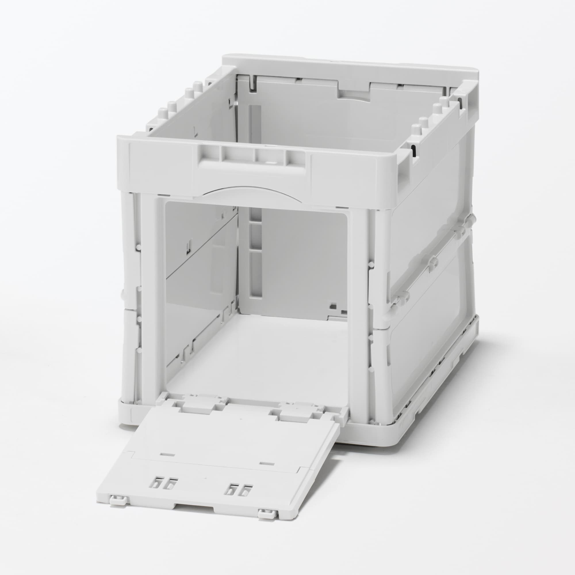 再生ポリプロピレン入り 折りたたみコンテナ 窓付 20L ホワイト