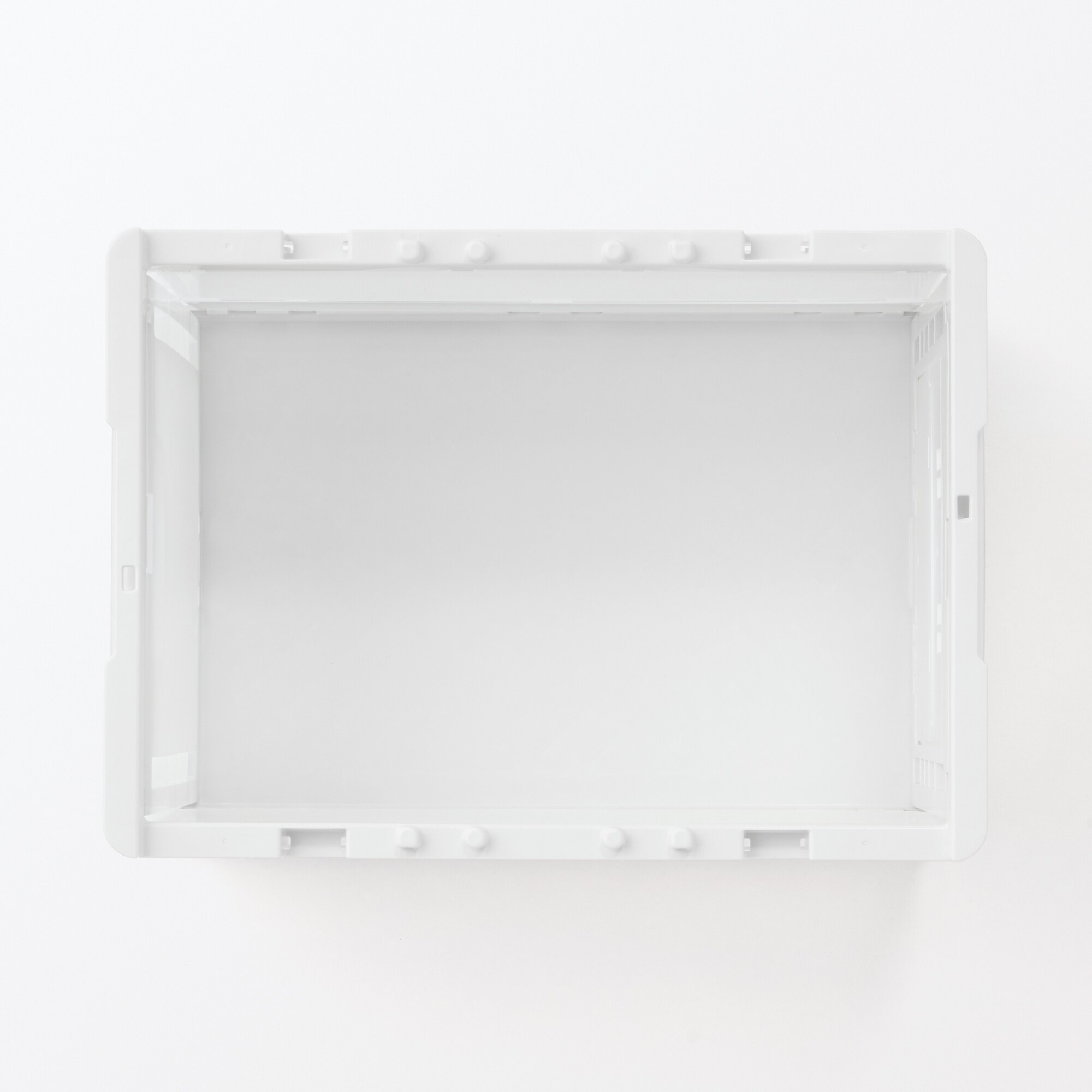 再生ポリプロピレン入り 折りたたみコンテナ 窓付 20L 半透明