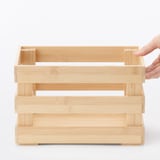 重ねて使える　竹材すのこボックス　小